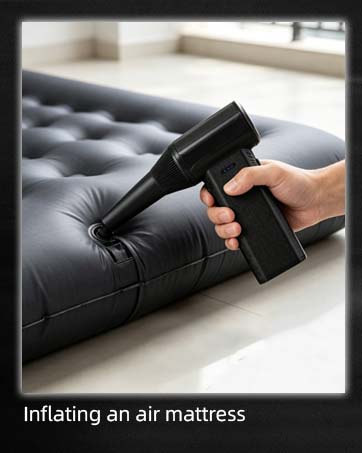 Inflating an air mattress