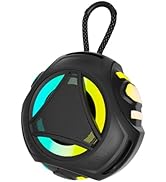 Mini Bluetooth Shower Speaker with Lights,IPX67 Waterproof and Dustproof Portable Floating Silico...