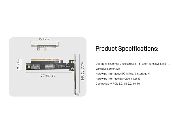 LetLinkSo-Gen5-PCIe-5.0-x16-to-2-MCIO-x8-8i-U.2-Connector-NVMe-SSD-Adapter-Card