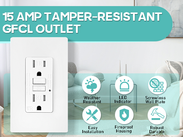 Outlet 15 Amp White