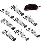 8 Packs Mole Gopher Trap Outdoor, Mole Traps That Kill Best, Reusable Vole Traps Outdoor Easy to ...