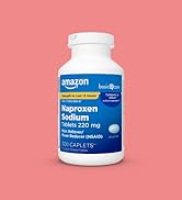 Basic Care Naproxen Sodium Tablets 220 mg, Pain Reliever/Fever Reducer (NSAID), Muscular A...