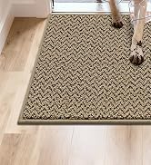 COSY HOMEER Door Mat 20" x 32",Non Slip Absorbent Entryway Rugs,Dirt Trapper Doormats,Washable En...