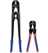 IWISS IWS-1608B Wire Rope Crimping Tool for Aluminum Loop Sleeves, Duplex Oval Cable Ferrules 1/1...