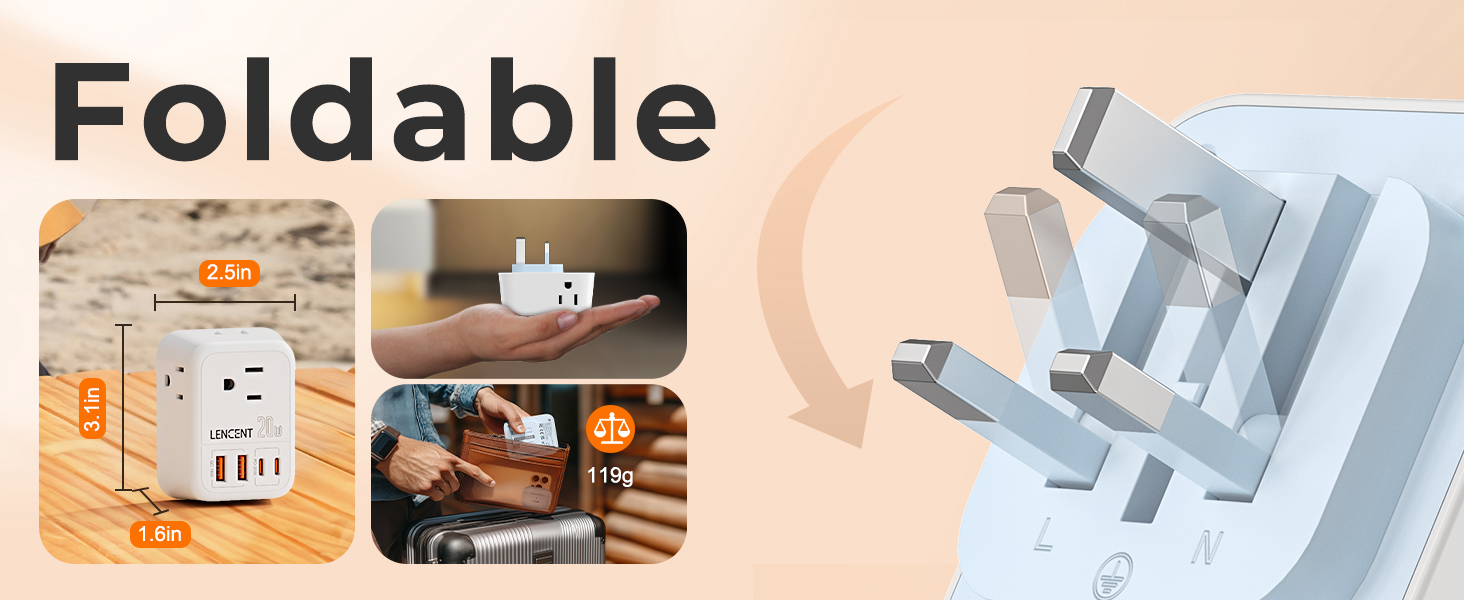 US to UK Plug Adapter