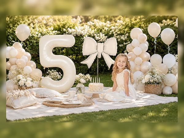 40 Inch Number Balloons with Bow Balloon