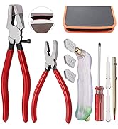 weideer 10pcs Heavy Duty Glass Running Pliers Breaker Grozer Pliers with Curved Jaws Class Cutter...