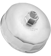 Jetech 64.5mm 14 Flute Oil Filter Cap Wrench, Cartridge Type Socket Removal Tool for Select BMW, ...