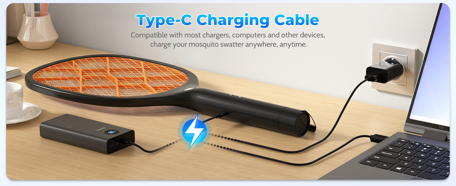 YISSVIC Electric Fly Swatter 4000V Bug Zapper