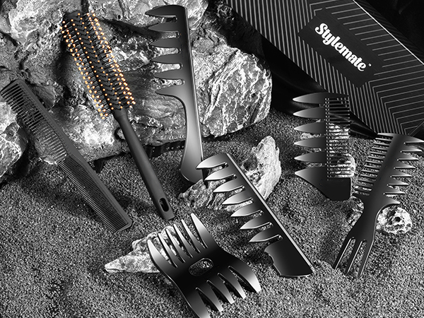 7pcs Hair Comb &amp; Brush Set