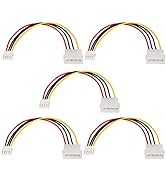 SinLoon Computer Molex 4 Pin Power Supply Extension Cable, 8 Inch IDE Power to Floppy Drive Power...