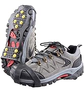 TRIWONDER Ice Grips 10 Teeth Anti-slip Shoe/Boot Ice Traction Slip-on Snow Ice Spikes Crampons Cl...