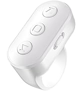 Scrolling Ring Remote for TikTok YouTube IG Shorts Video Landscape Portrait, Fingertip Wireless S...
