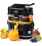 Amzpass Electric Orange Juicer, Dual-Head Citrus Juicer Squeezer with Power Cord &amp; Cleaning Brush...