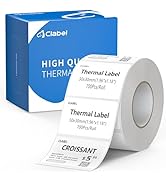CLABEL 1.96"x1.18" Label Maker Tape 221D Label Print Paper Standard Laminated Office Oil Proof Te...