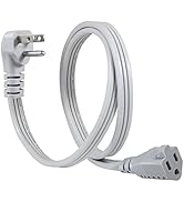 KUNCAN Appliance Power Extension Cord - 3 Prong Flat Wire SPT-3 14 AWG Heavy Duty Male to Female ...