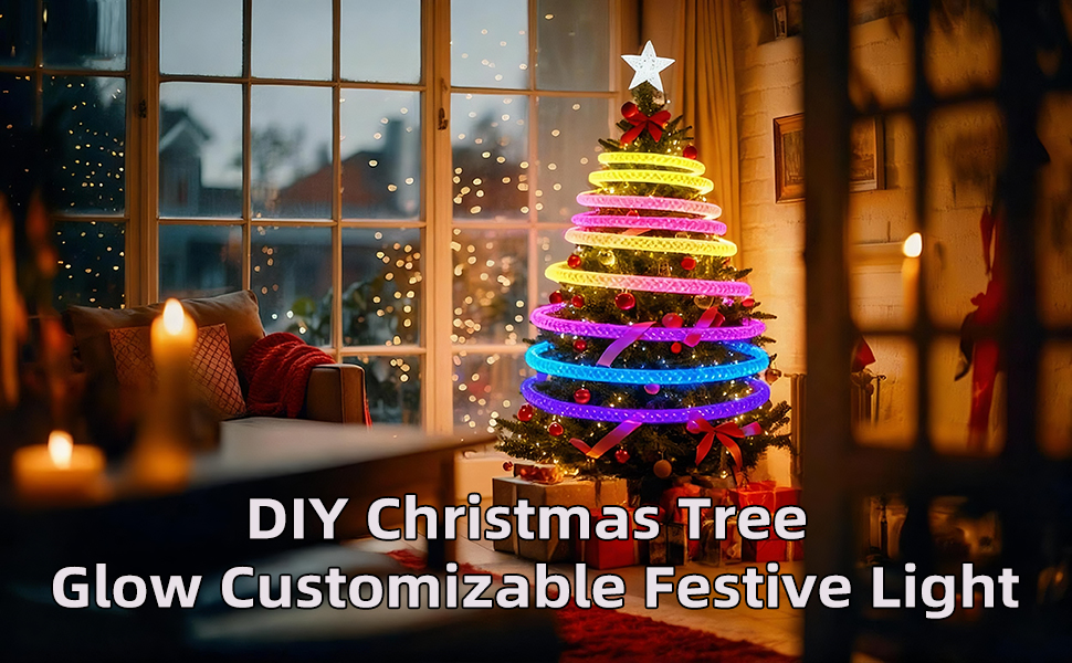 DlY Christmas TreeGlow Customizable Festive Light