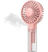 TOPK Portable Misting Fan - Rechargeable Handheld Personal Spray Water Mist Fan 32ml Water Tank M...