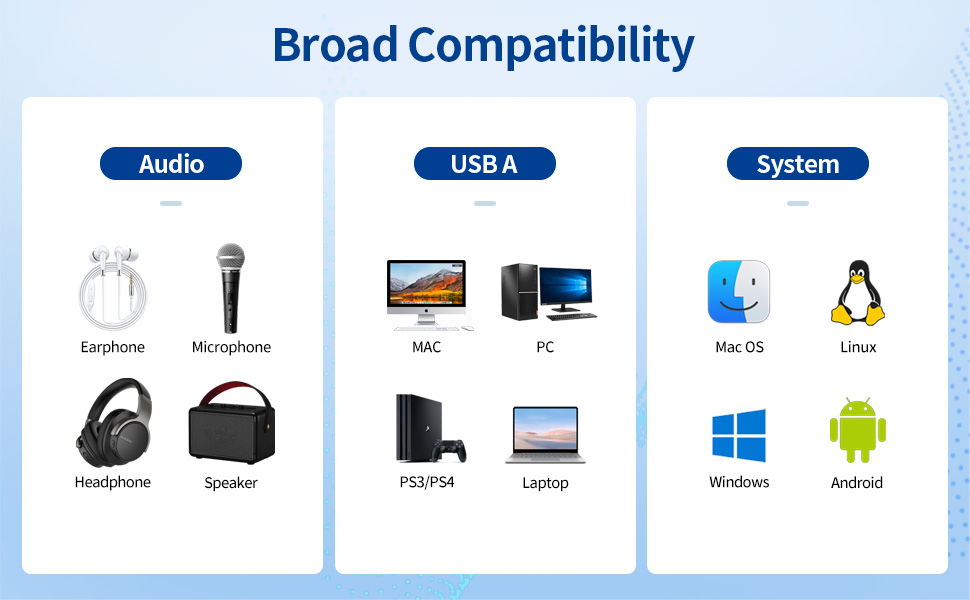 USB to 3.5mm Audio Adapter