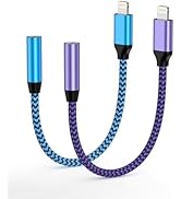 iPhone Headphone Adapter [Apple MFI Certified], Lightning to 3.5mm Audio Aux Jack Adaptor Braided...