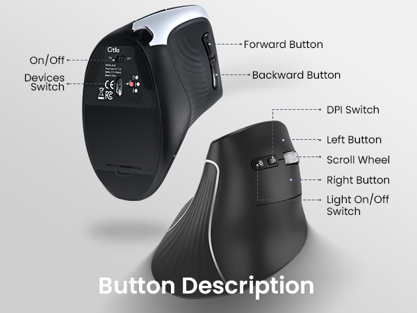 wireless vertical mouse