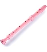 Sondery Soprano Recorder Instrument German Fingering Durable Beginner's Recorder Easy-to-Play Pla...