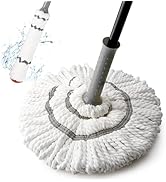 KeFanta Self-Wringing Twist Mops for Floor Cleaning, Microfiber Floor mop with 57 " Long Handle, ...