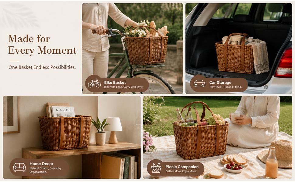 Woven Shopping Basket