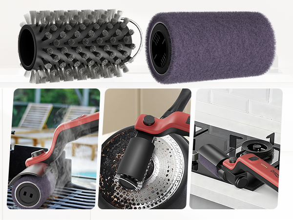 electric grill brush for outdoor grill automatic grill cleaner