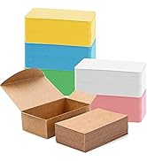 600 Pcs Blank Kraft Paper Cards Business Cards Message Card DIY Gift Card Vocabulary Word Cards F...
