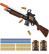 Pump-Action Toy Shotgun,Shell Ejecting Sniper Rifle Toy Gun,Foam Dart Blaster with 60 Soft Bullet...