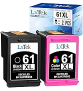LxTek Remanufactured Ink Cartridge Replacement for HP 61XL 61 XL to Compatible with Envy 4500 553...