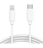 TALK WORKS USB C to Lightning Cable iPhone Charger 3ft Short Heavy Duty Cord - Fast Charging Powe...