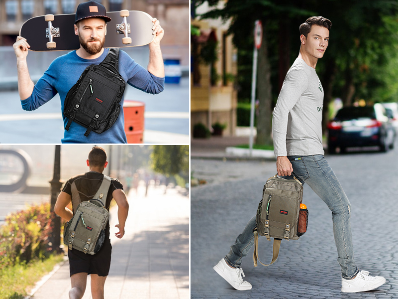 sling backpack messenger bag