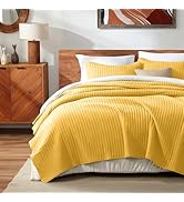 SLEEP ZONE Quilt Sets, Bedspread Bed Coverlets for All Season - Washed Microfiber - Lightweight Q...