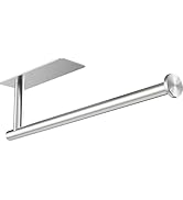 Gewtur Paper Towel Holder Under Cabinet, Self Adhesive Paper Towel Roll Holder Stick on Wall, Sta...