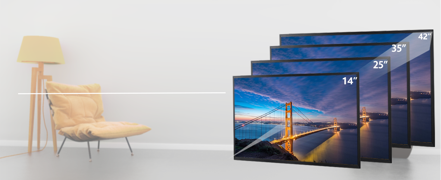 Distance to wall 0.6"