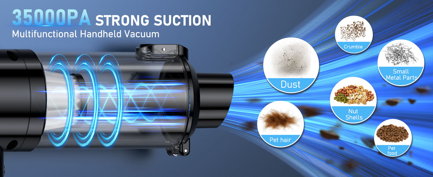 Car Vacuum Portable Cordless and Multifunctional Handheld Vacuum