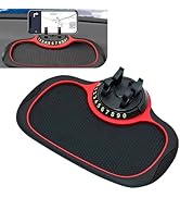 Teybouk Car Anti-slip Mat Phone Holder, Multi-functional Center Console Storage Mat with Temporar...