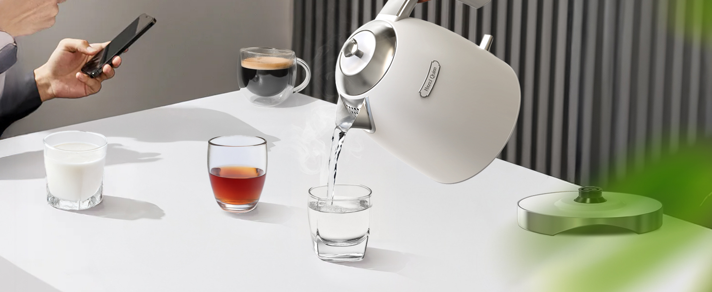 Hazel Quinn 1.7L Peral White Electric Kettle (XSH008)