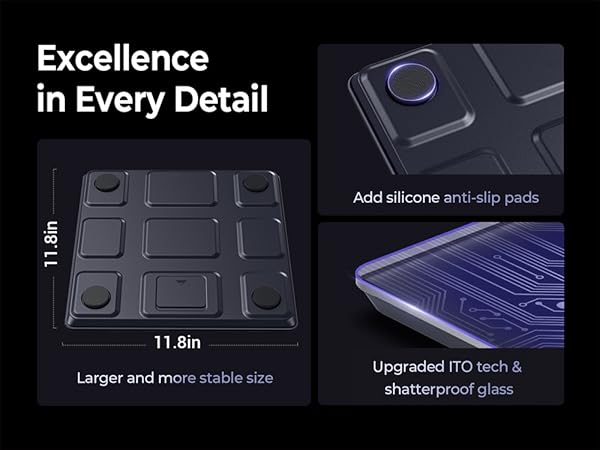 Professional Smart Scale for Body Weight, BMI, Body Fat, Muscle Mass