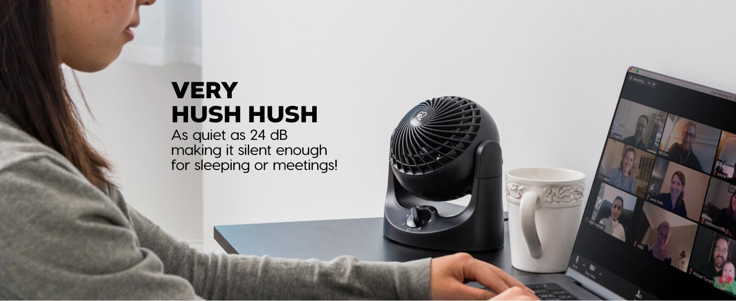 WOOZOO desk fan, mini table fan, portable, back to school, dorm, college