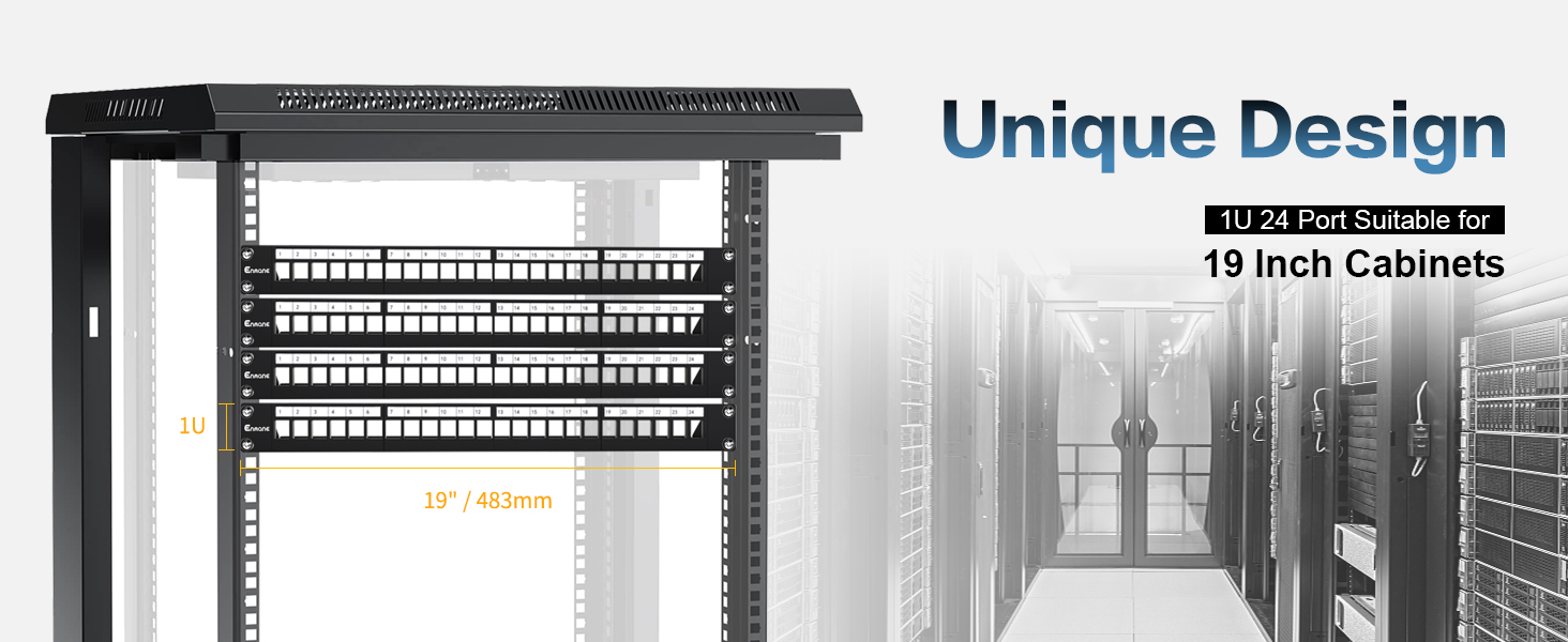 1u24Port keystone Patch Panel