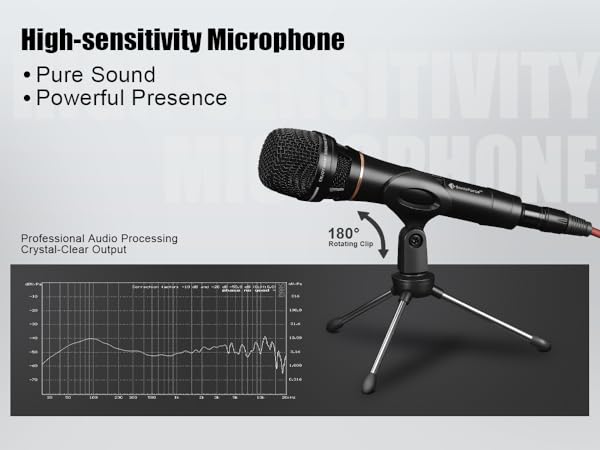 wired microphone for karaoke directional microphone xlr to 1/4 cardioid microphone