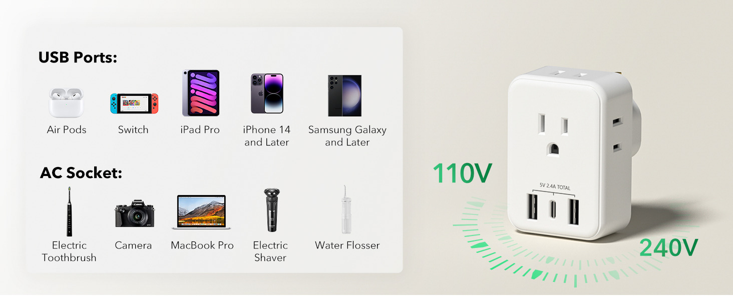 Type G travel adapter