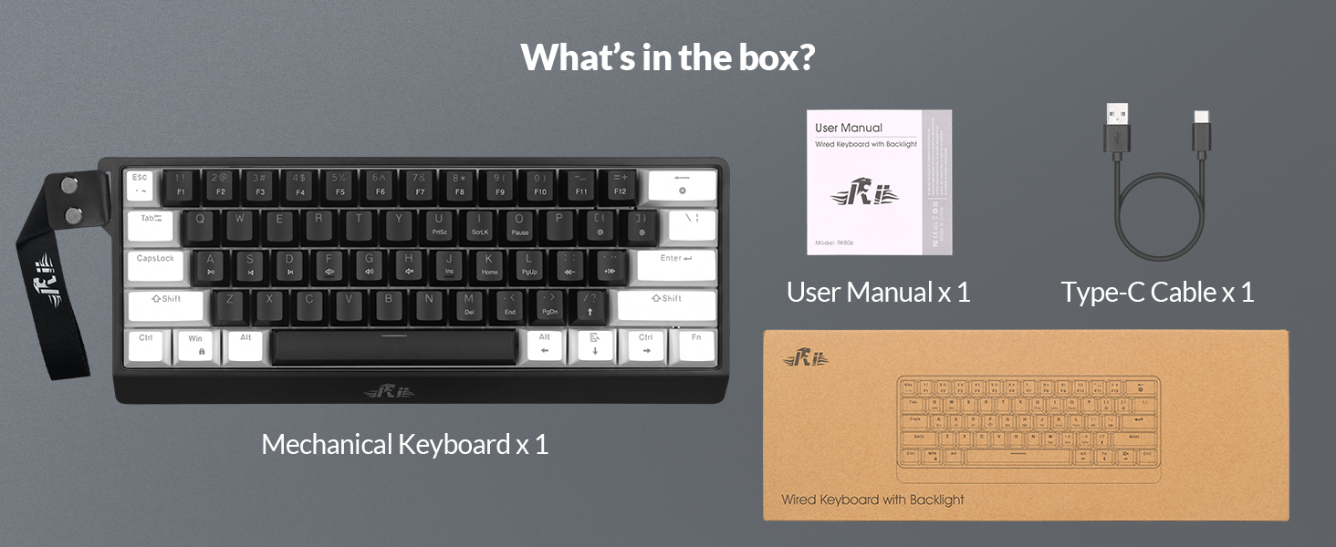 Sturdy ABS keycaps and construction ensure long-lasting reliability for daily use at home, in office