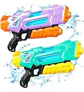 Quanquer Super Water Guns for Adults - 2 Pack Super Guns Water Soaker Blaster Squirt Toy 1200cc w...