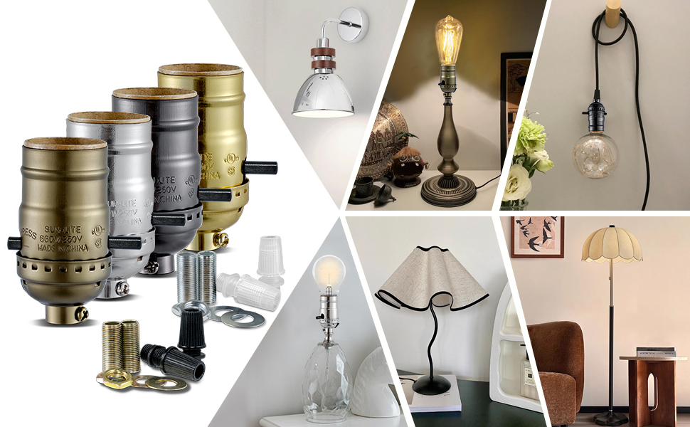 Push ON/OFF Lamp Socket