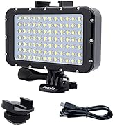 Suptig Underwater Lights Dive Light 84 LED High Power Dimmable Waterproof LED Video Light Waterpr...