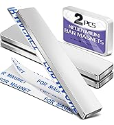 E BAVITE Strong Rare Earth Neodymium Magnets, Heavy Duty Bar Magnets with Double-Sided Adhesive, ...